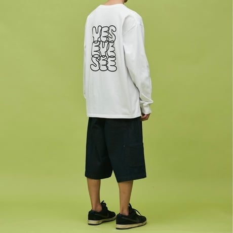 YESEYESEE/ Big Logo LongSleeve Tee WHITE