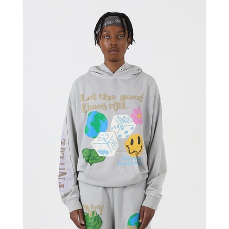FNTY/Smile logo Hoodie  "WASHED GRAY"