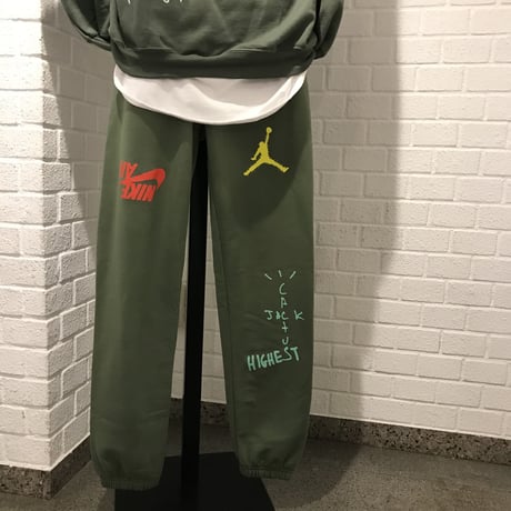 Nike × Travis Scott /Cactus Jack JORDAN Sweat Pants "OLIVE"