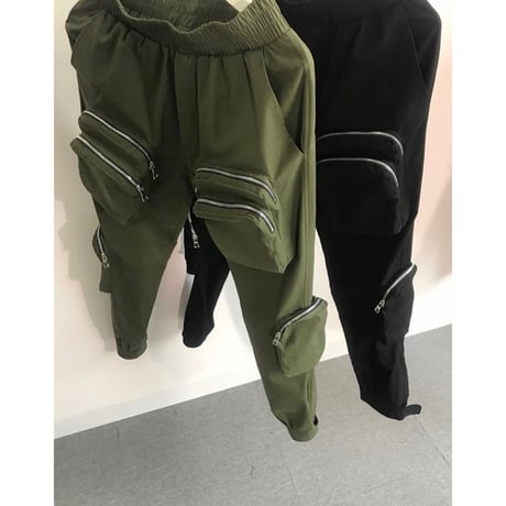 URKOOL/CARGO Pants V5ーBLACK