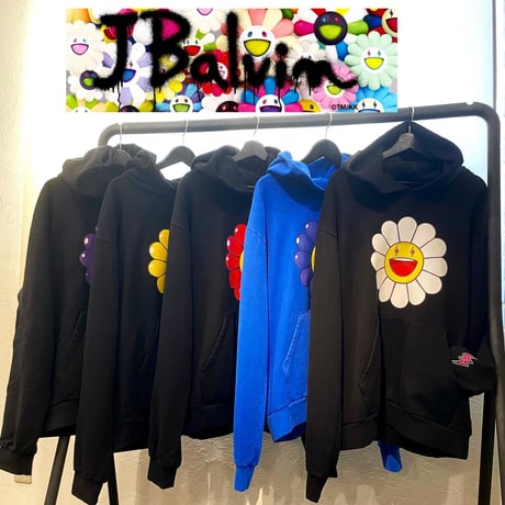 J Balvin × Takashi Murakami/"KAIKAI KIKI " Hoodie BLUE