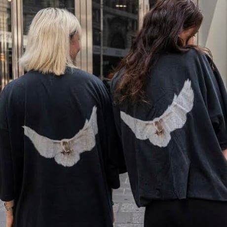 YEEZY GAP by BALENCIAGA / CROP DOVE NO SEAM TEE  "WASH BLACK"
