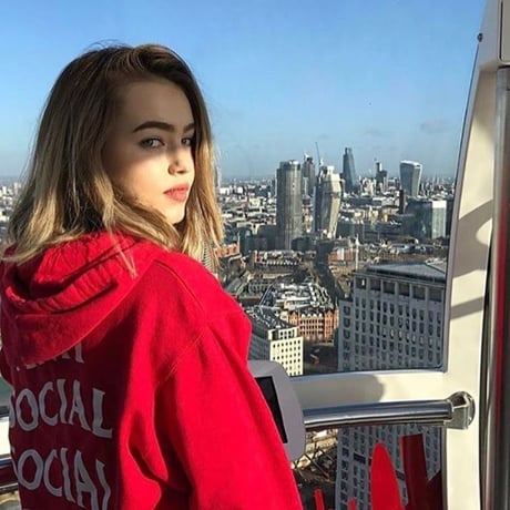 Anti Social Social Club/Logo フーディー RED　限定カラー