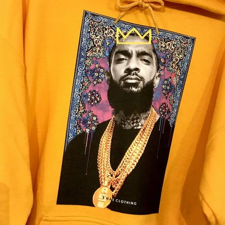 R MAX Clothing/Art "Nipsey Hussle" Hoodie YELLOW