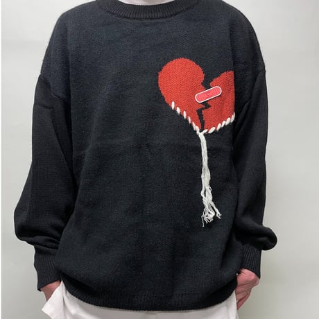 WOSS.official/Heart oversize knit