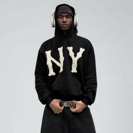 3.14π / BONE NY Hoodie "BLACK"