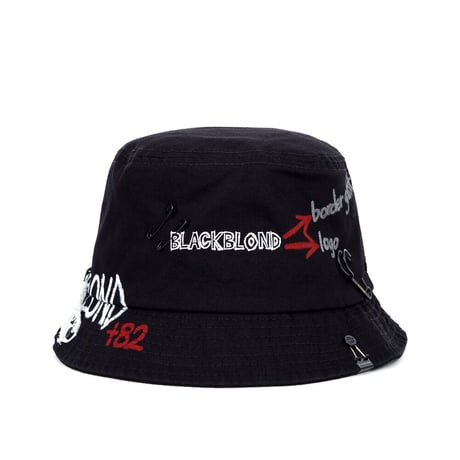 BLACK BLOND/BB Logo HAT  "HAND CUSTOM"