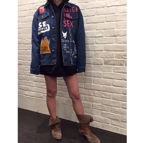 Ryan Hawaii/Hand Paint Denim Jacket　デニム
