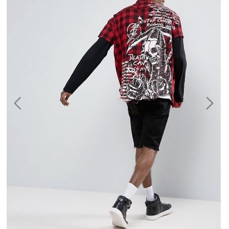 Granted/Art Paint Oversized cut off shirts