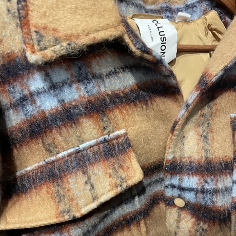 COLLUSION Studios /WOOL Check Jacket