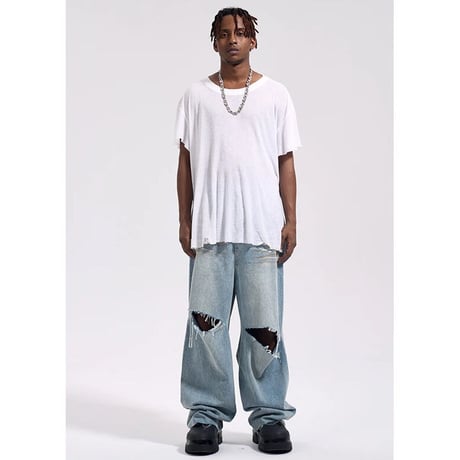 Mismatch NYC/SuperWide Denim Pants (SET UP)