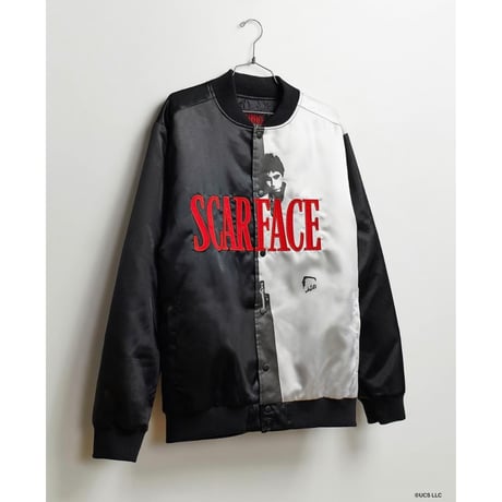 Reason Clothing Newyork /SCARFACE Satin Bomber Jacket
