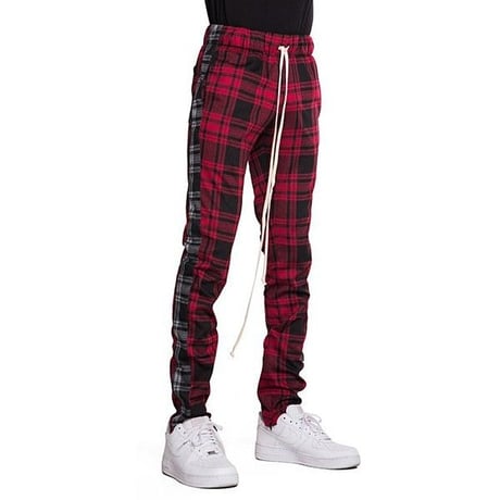EPTM/トラックパンツ　Red Black check