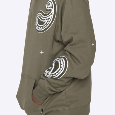 EPTM/PAISLEY  HOODIE ”OLIVE”