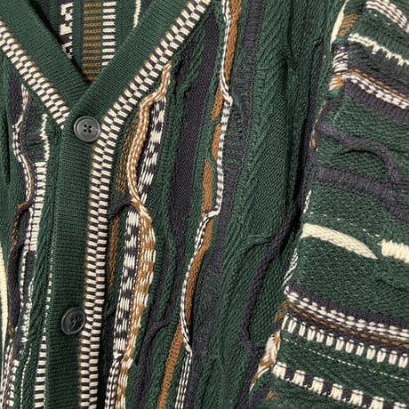 RE NEW/mix 3D knit cardigan