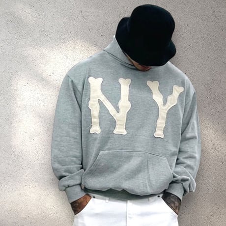 3.14π / BONE NY Hoodie "GRAY"