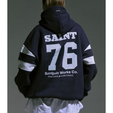 SAINT PAIN/Saint 76  Hoodie "NAVY"