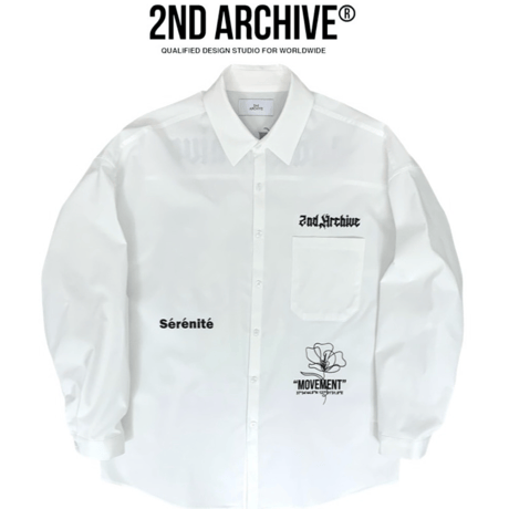 2nd archive/ Flower Graffiti Oversize Shirts