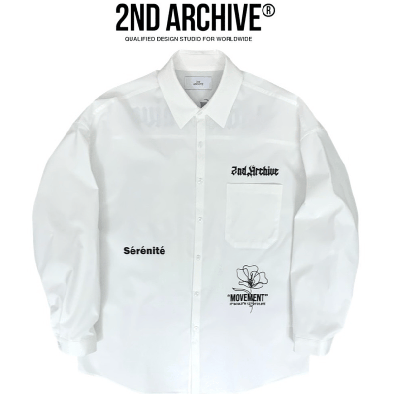 2nd archive/ Flower Graffiti Oversize Shirts |