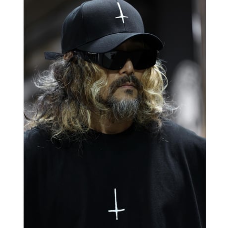 By The R/ Cross Paint Cotton Vest BLACK