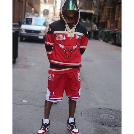 Iridium Clothing/Bulls custom shorts レッド