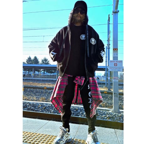 By The R/ Logo bonding  Zip Hoodie (SET UP)