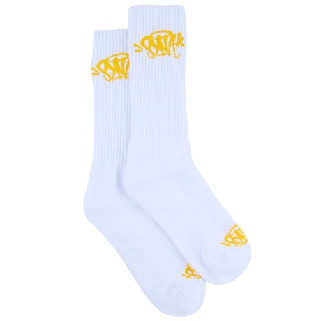 SYNA WORLD / Syna logo socks WHITE