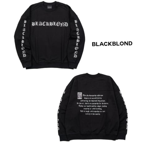 BLACK BLOND/Crushed Faith Crewneck shirts