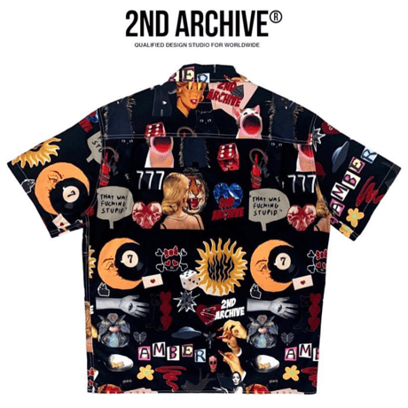 2nd archive/ ART Oversize Shirts  BLACK
