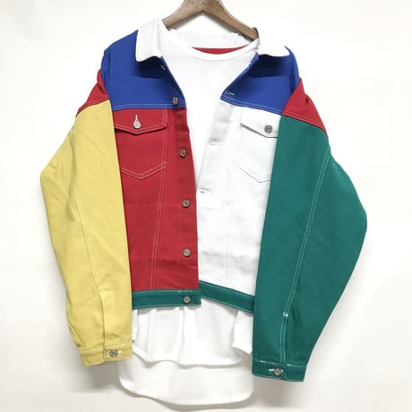 BOOHOO /COLOUR BLOCK Denim Jacket