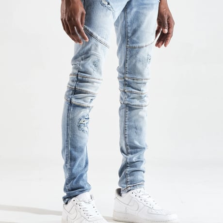 Crysp Denim/Blue Damege  denim