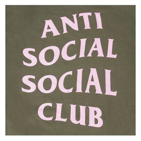Anti Social Social Club ×UNDEFEATED /LOGO Hoodie　 ARMY GREEN