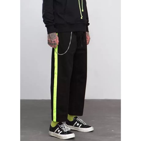 WOSS.official/ Neon Yellow Line pants