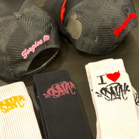 SYNA WORLD / Syna Trucker Cap (Black×Red)