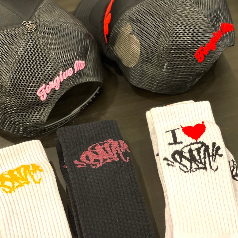 SYNA WORLD / Syna Trucker Cap (Black×Red) | BIN