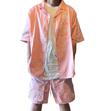 EPTM/Paisley SHORTS "PINK"  (SET UP)