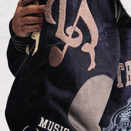 LIFTED ANCHORS/Letter Man 2way flight Jacket