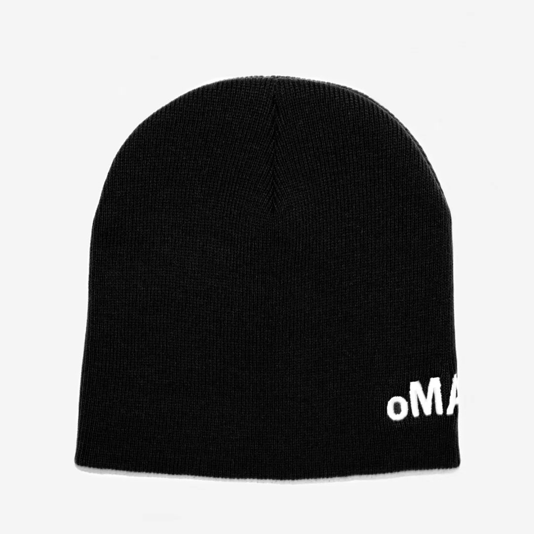 【新品】oma ニット帽 ビーニー ブラック LOGO (BLACK) oMA /NY Logo Beanie (Black) | BINGOSTAR ・ ビンゴスター