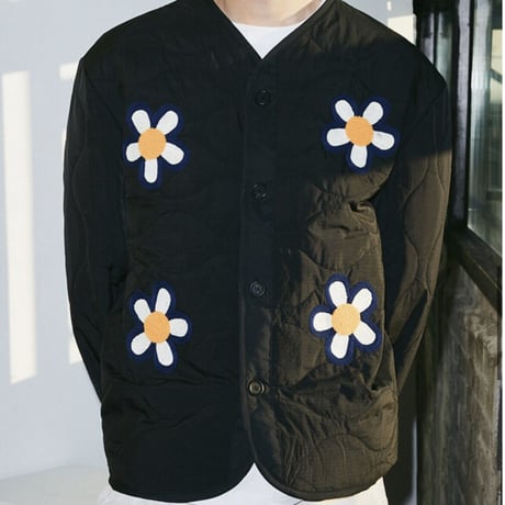 MISTER CHILD/Flower Quilted  Jacket "BLACK"