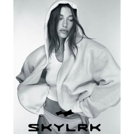SKYLRK / Zip Hoodie "Hailey GRAY"