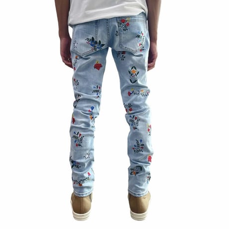 LIFTED UNCHORS/Flower  DENIM