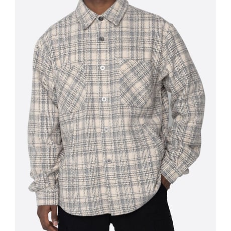 EPTM/Tweed Heavy Flannel shirt "CREAM"