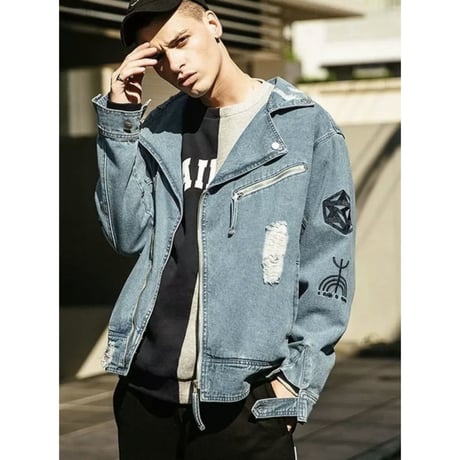 WOSS.official/Oversized Riders denim jacket