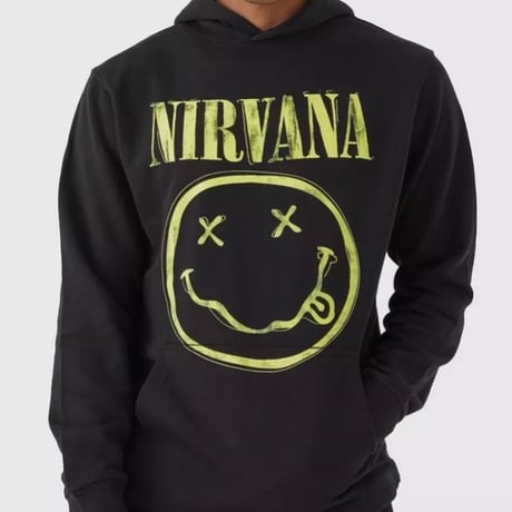 NIRVANA/Official hoodie  Vintage BLACK