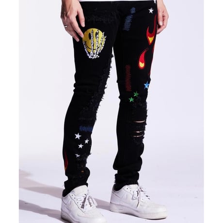 Crysp Denim/SMILE Black  denim