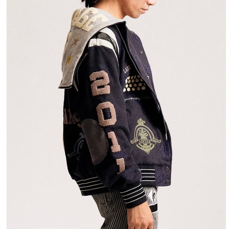 LIFTED ANCHORS/Letter Man 2way flight Jacket