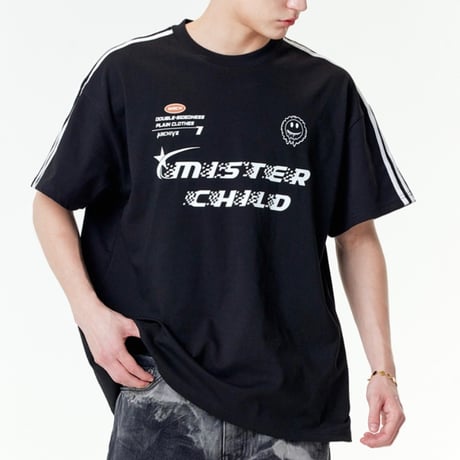 MISTERCHILD/Uniform Mesh Tshirts "BLACK"