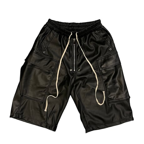 Mismatch NYC/Leather Zip Shorts