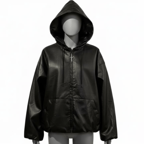 Mismatch NYC/Balloon Leather Short Jacket (SET UP)