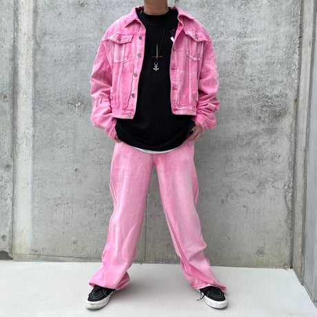 Mismatch NYC/Washed Pink Denim Set Up